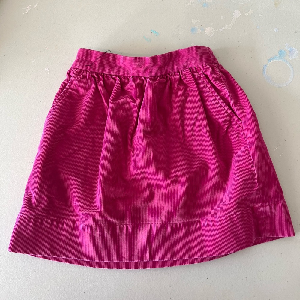 Crewcuts pink corduroy skirt